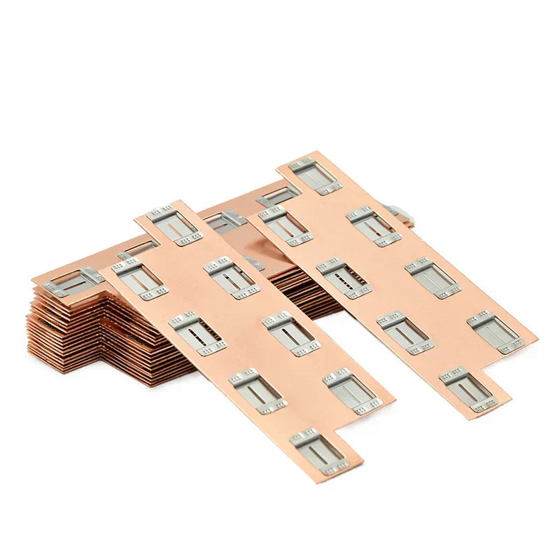 Custom-designed battery busbar assemblies with silver-plated finish, optimized for low contact resistance and long-term performance in harsh environments.