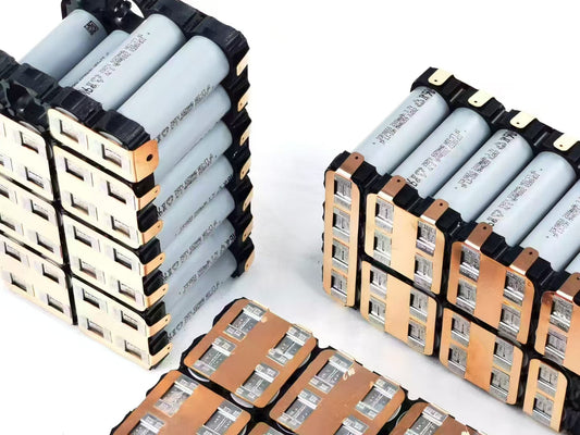 EV lithium battery packs assembled with laser-welded copper-nickel busbars by Wellgo Battery — demonstrating high conductivity, precise welding, and reliable performance under electric load.