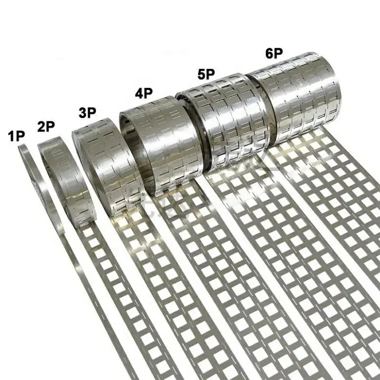 Pure Nickel Strips 1P-6P for 21700 Battery Connections by Wellgo