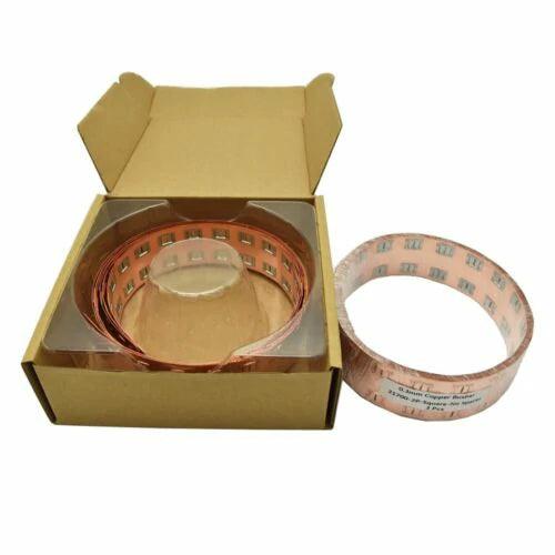 Close-up view of copper nickel busbar showing high conductivity design