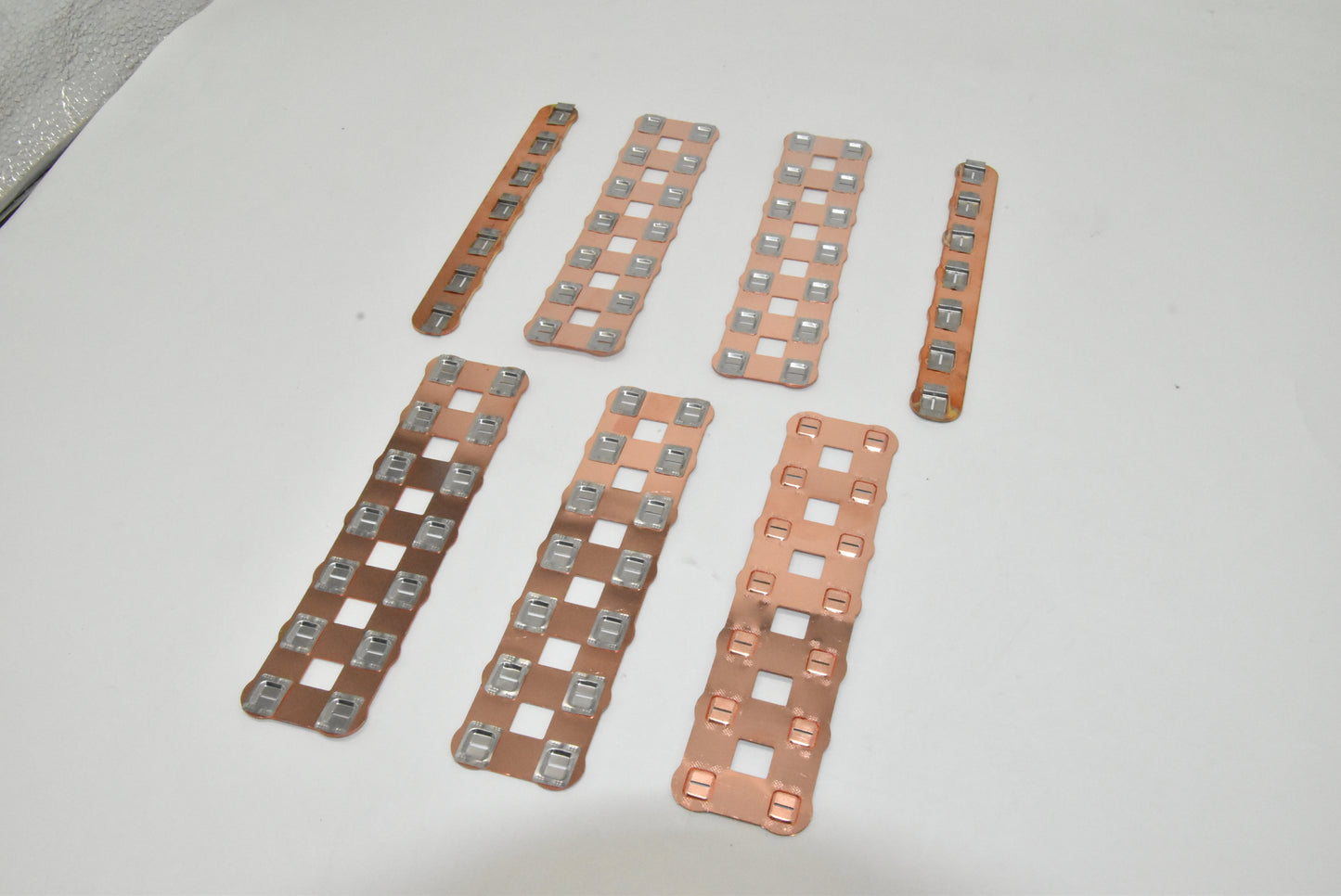 21700 Custom Copper Busbars for Drone Battery Packs 6S7Pwith High Current-Carrying Capacity and Oxidation Resistance