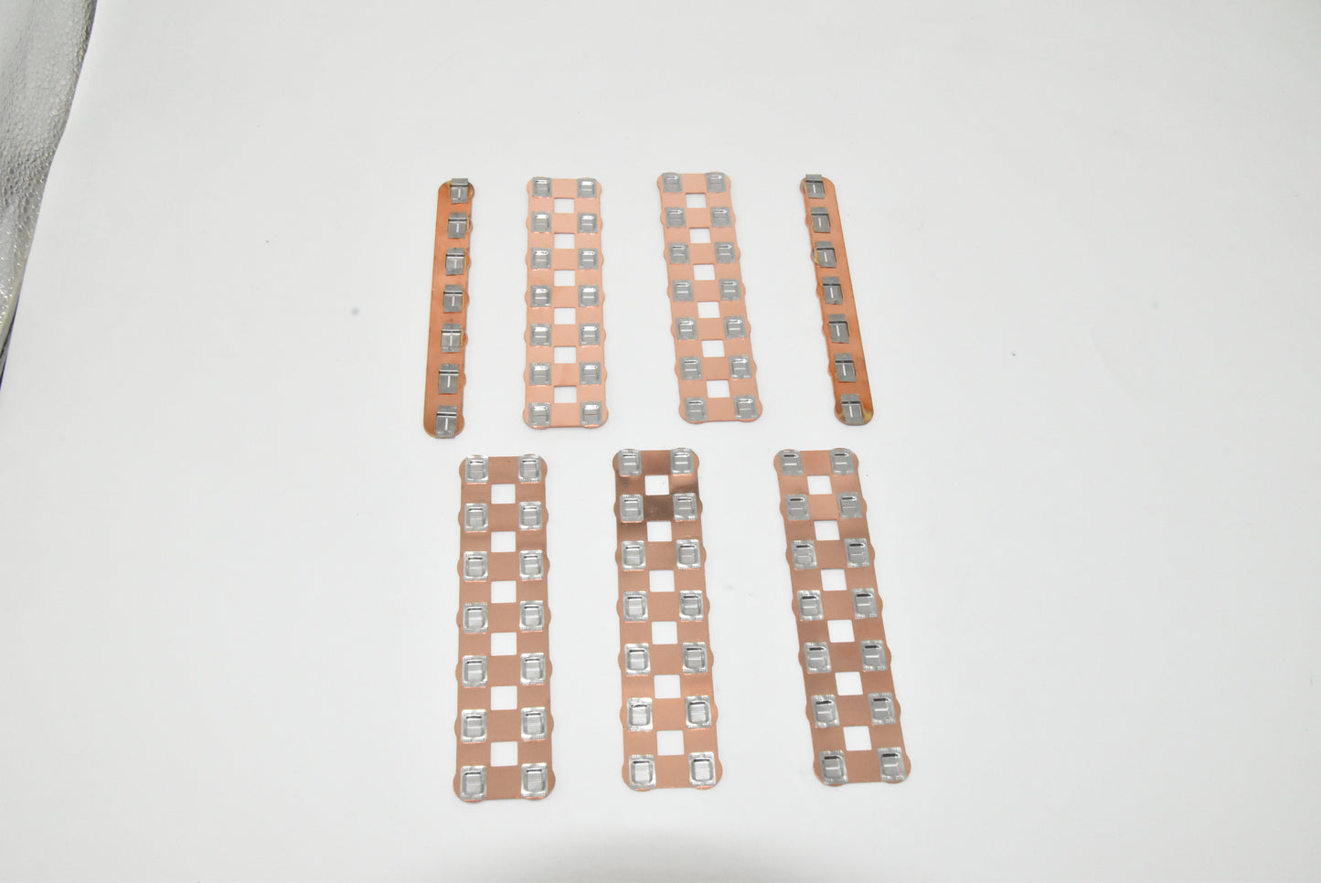 21700 Custom Copper Busbars for Drone Battery Packs 6S7Pwith High Current-Carrying Capacity and Oxidation Resistance